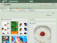 Tablet Screenshot of kimyoshiko.deviantart.com
