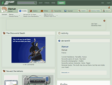 Tablet Screenshot of manue.deviantart.com