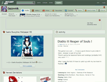 Tablet Screenshot of gazownik.deviantart.com