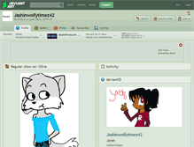 Tablet Screenshot of jashinwolfytimez42.deviantart.com