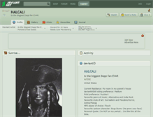 Tablet Screenshot of halcali.deviantart.com
