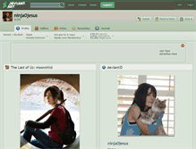 Tablet Screenshot of ninja0jesus.deviantart.com