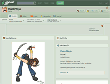 Tablet Screenshot of pastelninja.deviantart.com