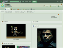 Tablet Screenshot of ddeezer.deviantart.com