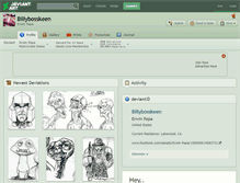 Tablet Screenshot of billybosskeen.deviantart.com
