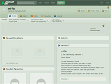 Tablet Screenshot of mi-fin.deviantart.com