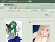 Tablet Screenshot of kisaxtigerxcutie.deviantart.com