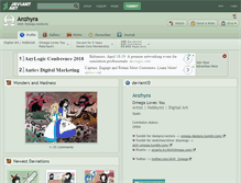 Tablet Screenshot of anzhyra.deviantart.com