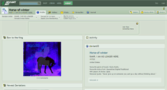 Desktop Screenshot of horse-of-winter.deviantart.com