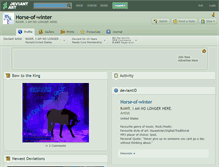Tablet Screenshot of horse-of-winter.deviantart.com
