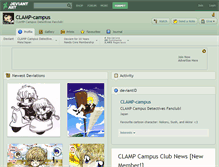 Tablet Screenshot of clamp-campus.deviantart.com