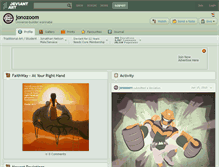Tablet Screenshot of jonozoom.deviantart.com