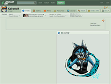 Tablet Screenshot of kairawolf.deviantart.com