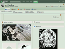 Tablet Screenshot of newthundera.deviantart.com