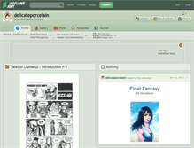 Tablet Screenshot of delicateporcelain.deviantart.com