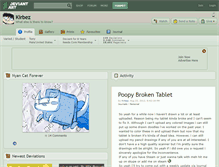 Tablet Screenshot of kirbez.deviantart.com
