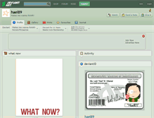 Tablet Screenshot of hael89.deviantart.com