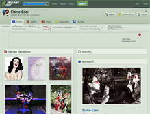 Tablet Screenshot of elaine-eden.deviantart.com