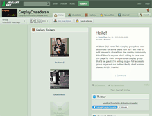 Tablet Screenshot of cosplaycrusaders.deviantart.com