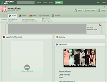 Tablet Screenshot of leneoutinen.deviantart.com