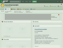 Tablet Screenshot of imsonotimpressedplz.deviantart.com