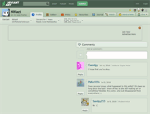 Tablet Screenshot of nikazt.deviantart.com