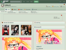 Tablet Screenshot of chibix23.deviantart.com
