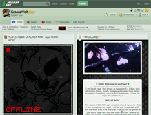 Tablet Screenshot of kasarawolf.deviantart.com