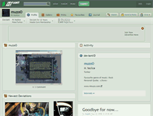 Tablet Screenshot of muzoo.deviantart.com