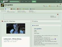 Tablet Screenshot of emo-goddess.deviantart.com