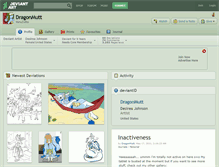 Tablet Screenshot of dragonmutt.deviantart.com