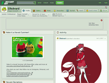Tablet Screenshot of elfedward.deviantart.com