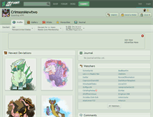 Tablet Screenshot of crimsonmewtwo.deviantart.com