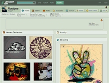 Tablet Screenshot of floralyne.deviantart.com