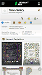 Mobile Screenshot of feral-canary.deviantart.com