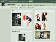 Tablet Screenshot of corset-love.deviantart.com