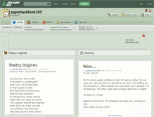 Tablet Screenshot of paperbackbook385.deviantart.com