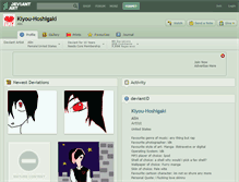 Tablet Screenshot of kiyou-hoshigaki.deviantart.com