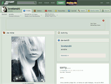 Tablet Screenshot of lovetenshi.deviantart.com
