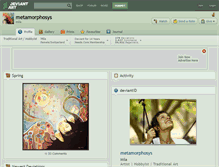 Tablet Screenshot of metamorphosys.deviantart.com