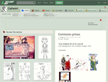 Tablet Screenshot of clafann1.deviantart.com