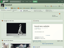 Tablet Screenshot of framezer0.deviantart.com