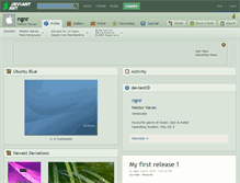 Tablet Screenshot of ngnr.deviantart.com