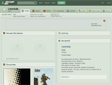 Tablet Screenshot of leonada.deviantart.com