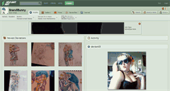 Desktop Screenshot of brandibunny.deviantart.com