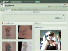 Tablet Screenshot of brandibunny.deviantart.com