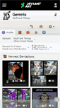 Mobile Screenshot of gemnix.deviantart.com