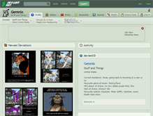Tablet Screenshot of gemnix.deviantart.com