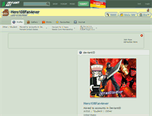 Tablet Screenshot of hero108fan4ever.deviantart.com