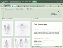 Tablet Screenshot of kaykitty.deviantart.com
